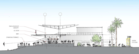 Down the LF line a set of bleachers will be replaced by a covered pavilion