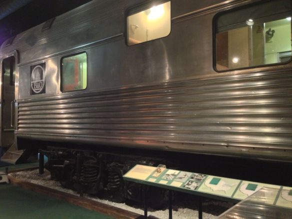 Pullman car used during train travel era