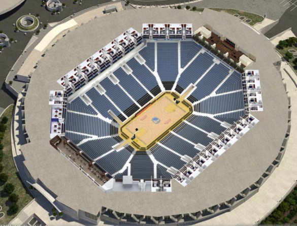 Arena lower bowl plus suite levels