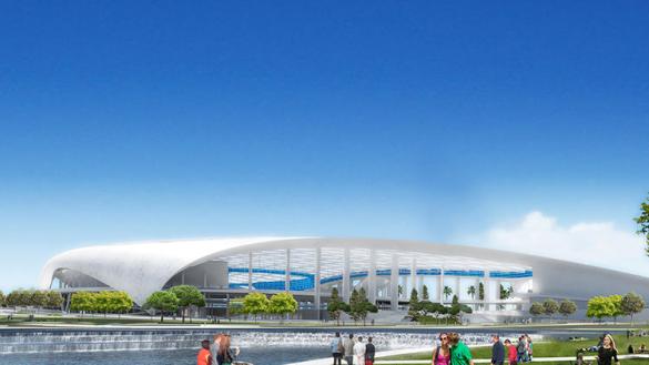 Stan Kroenke's planned indoor stadium in Inglewood