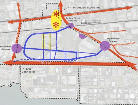 Road plan for Coliseum City